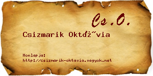 Csizmarik Oktávia névjegykártya